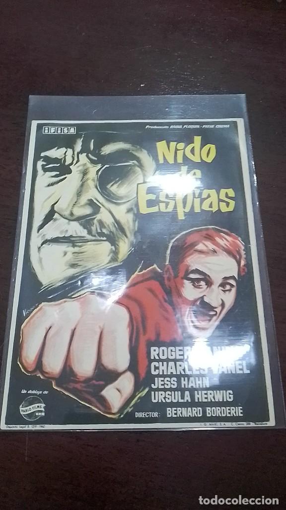Cine: PROGRAMA O FOLLETO DE MANO DE CINE nido de esp&iacute;as - Foto 1