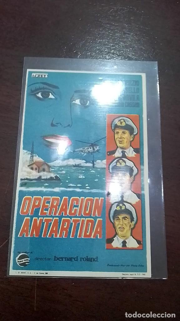 Cine: PROGRAMA O FOLLETO DE MANO DE CINE operaci&oacute;n ant&aacute;rtida - Foto 1