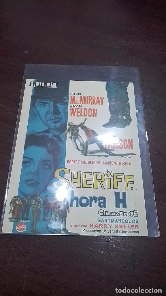 Cine: PROGRAMA O FOLLETO DE MANO DE CINE sheriff hora h - Foto 1