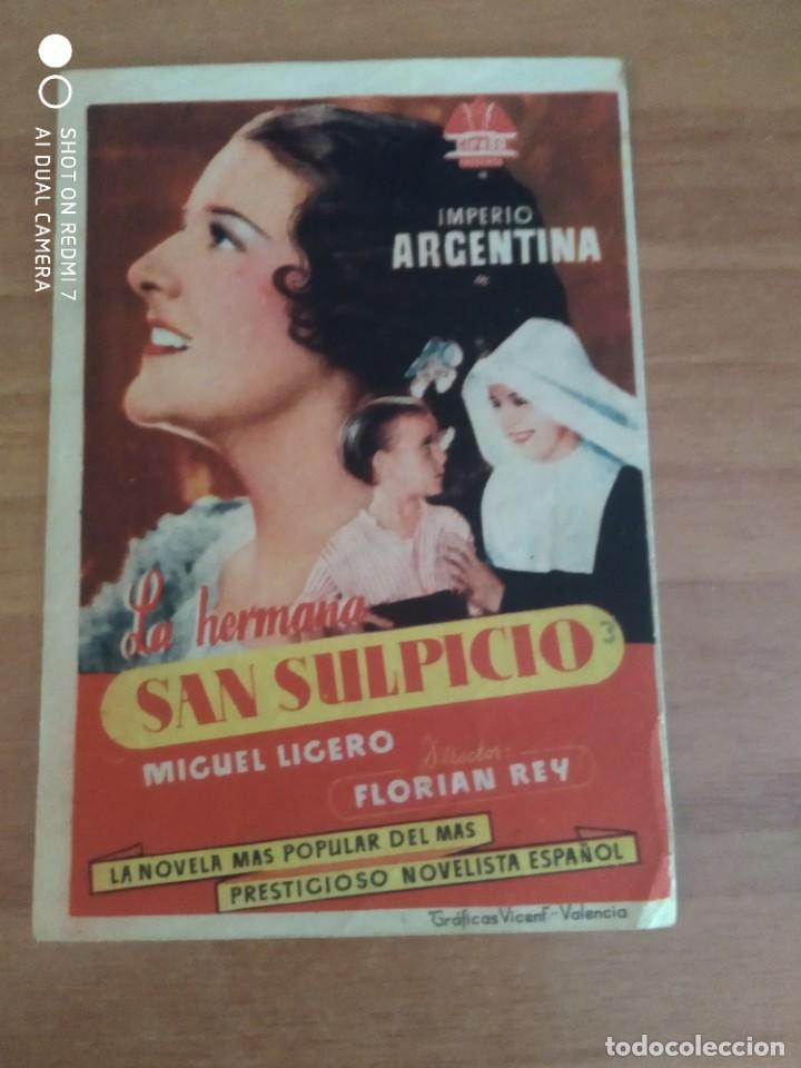Cine: Z-PROGRAMA CINE DE LA PELICULA-- LA HERMANA SAN SUPLICIO - Foto 1