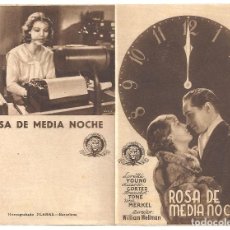 Cine: PTCC 138 ROSA DE MEDIANOCHE PROGRAMA DOBLE MGM LORETTA YOUNG UNA MERKEL