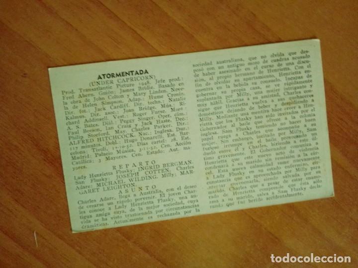Cine: N&ordm;2-PROGRAMA CINE DE LA PELICULA-- ATORMENTADA - Foto 2