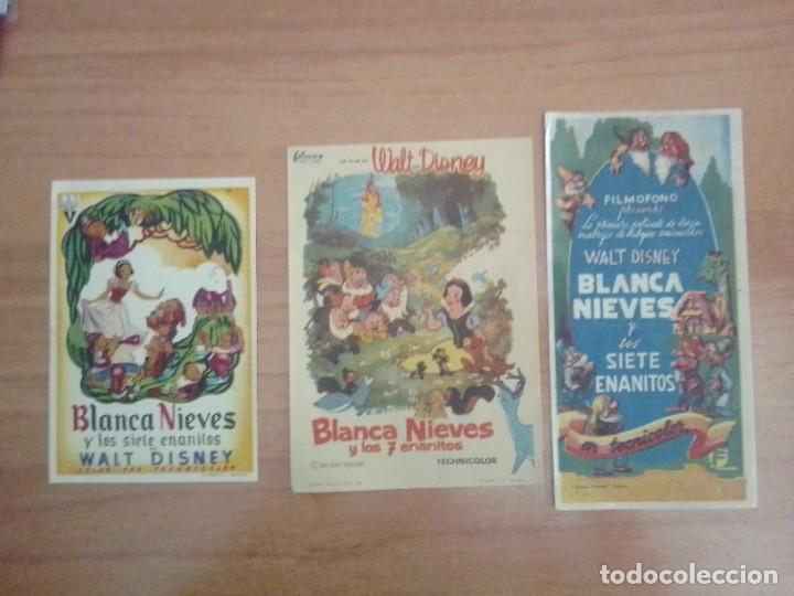 Cine: N&ordm;2-- PROGRAMA DE CINE DE LA PELICULA - BLANCANIEVES Y LOS SIETE ENANITOS - Foto 1