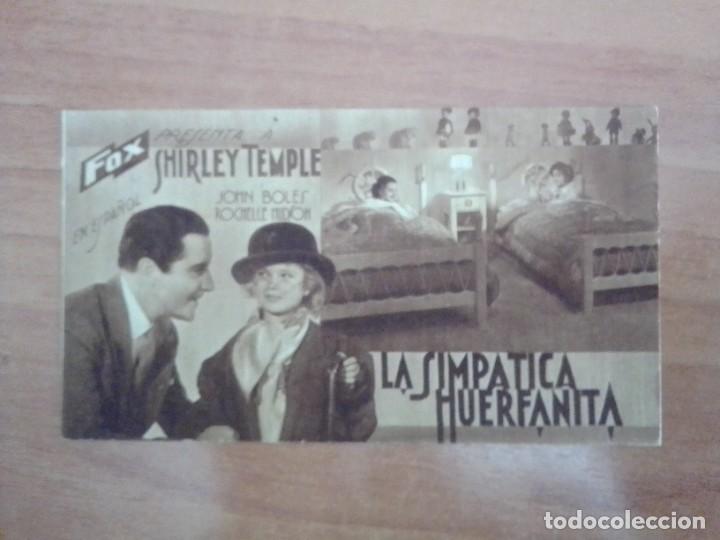 Cine: PROGRAMA DE CINE DE LA PELICULA - LA SIMPATICA HUERFANITA - Foto 1