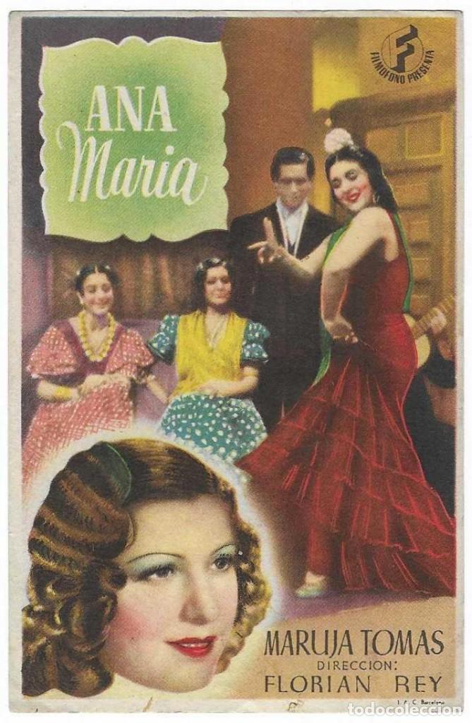 Cine: Programa Cine. Ana Mar&iacute;a. Maruja Tom&aacute;s. 19-1396 - Foto 1