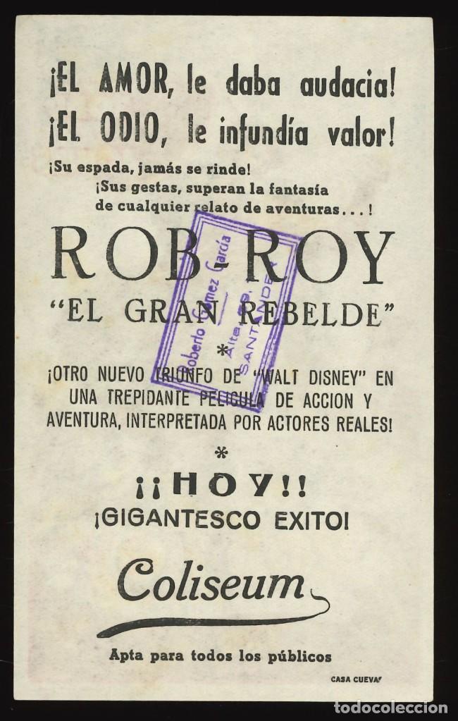 Cine: ROB ROY / PROGRAMA DE CINE CON PUBLICIDAD EN REVERSO (AVENTURAS) - Foto 2