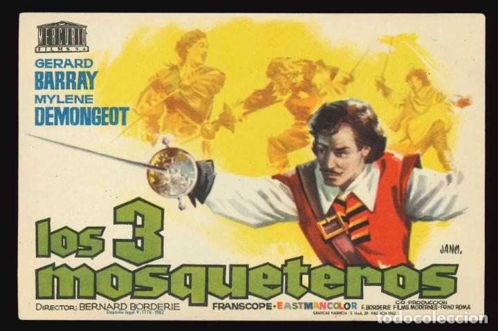 Cine: LOS 3 MOSQUETEROS / PROGRAMA DE CINE SIN PUBLICIDAD EN REVERSO (CAPA Y ESPADA) - Foto 1