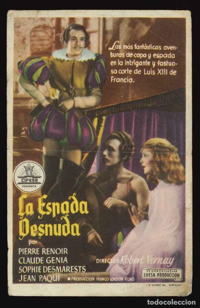 Cine: LA ESPADA DESNUDA / PROGRAMA DE CINE SIN PUBLICIDAD EN REVERSO (CAPA Y ESPADA) - Foto 1