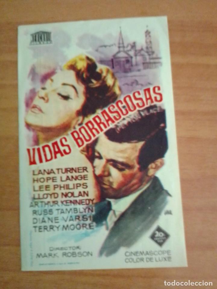 Cine: VERDE2-- PROGRAMA DE CINE DE LA PELICULA - VIDAS BORRASCOSAS (c/t) - Foto 1