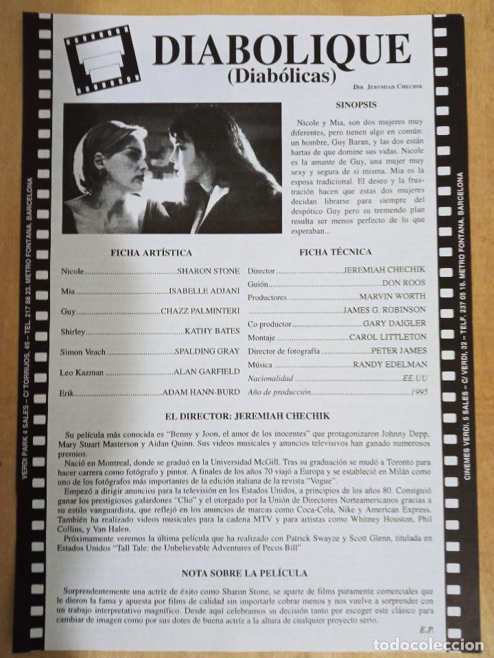 Cine: DIABOLICAS, MULTICINES VERDI - Foto 1