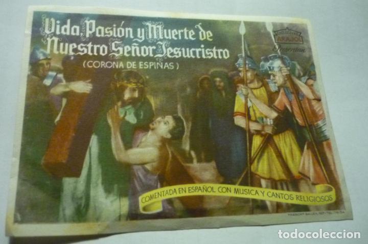 Cine: programa cine vida pASION Y MUERTE DE NTRO.SE&Ntilde;OR JESUCRITO- ARAJOL