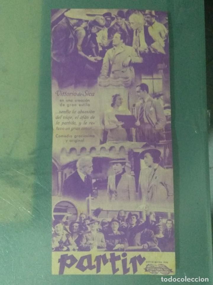 Cine: PARTIR. PROGRAMA DE CINE DOBLE. CON PUBLICIDAD. 1941. - Foto 2