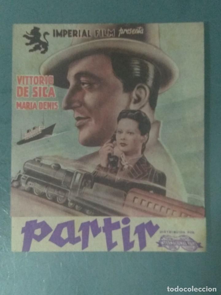 Cine: PARTIR. PROGRAMA DE CINE DOBLE. CON PUBLICIDAD. 1941. - Foto 1