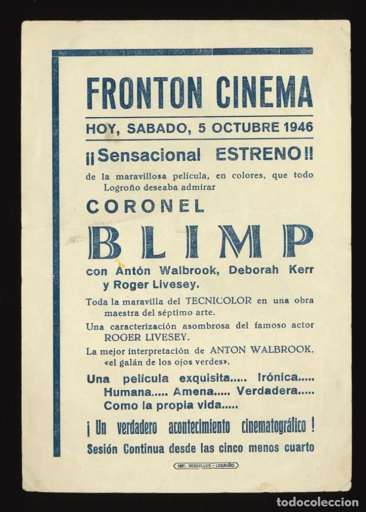 Cine: CORONEL BLIMP / PROGRAMA DE CINE CON PUBLICIDAD EN REVERSO (CAPA Y ESPADA) - Foto 2