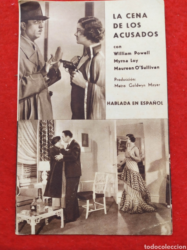 Cine: La cena de los acusados. Programa de mano - Foto 1