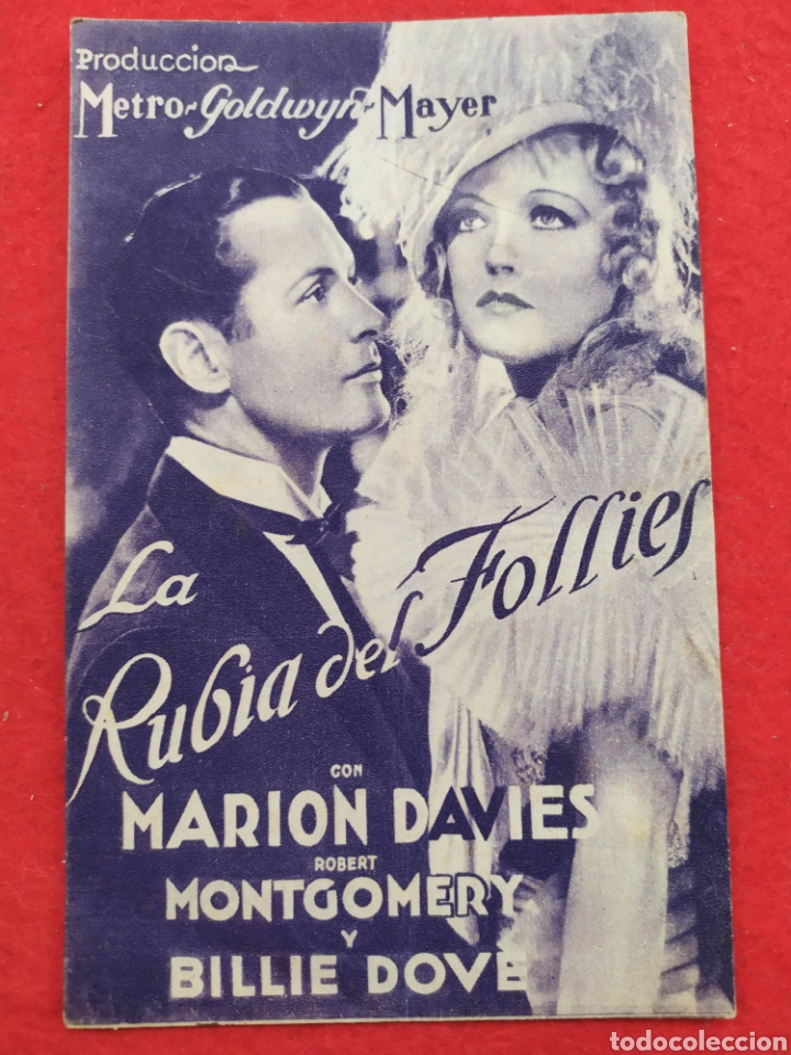 Cine: La rubia del Follies. Marion Davies. Robert Montgomery