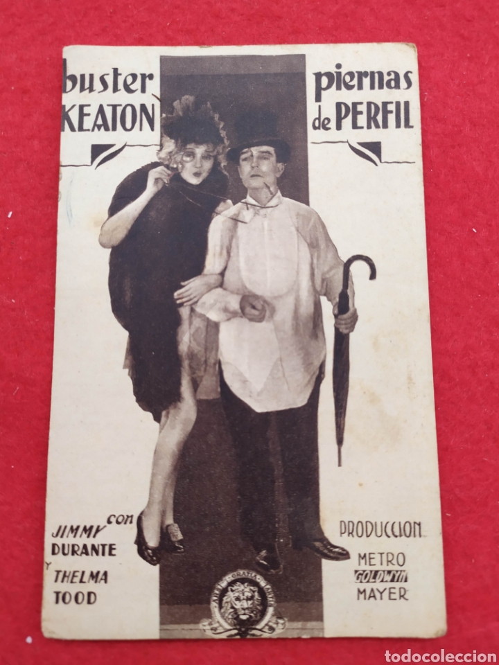 Cine: Piernas de perfil. Programa de mano. Buster Keaton - Foto 1
