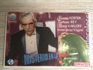 Cine: MISTERIO EN LA OPERA. BORIS KARLOFF - Foto 1