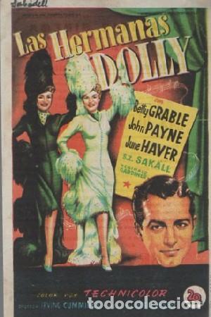 Folhetos de m&atilde;o de filmes antigos de cinema: PROGRAMA DE CINE: LAS HERMANAS DOLLY PC-5838