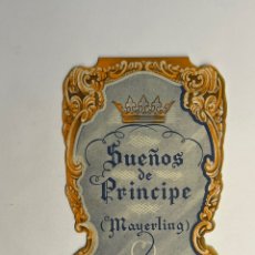 Cine: CINE. SUEÑOS DE PRINCIPE DE ANATOLI LITVAK FOLLETO DE MANO TROQUELADO (A.1936). Lote 354605668