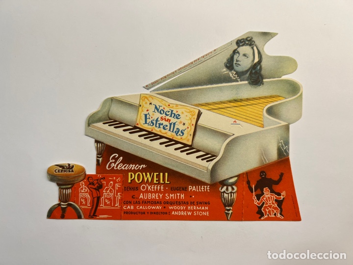 Cine: NOCHE SIN ESTRELLAS. PROGRAMA ORIGINAL TROQUELADO. Eleanor Powell (a.1944) - Foto 1