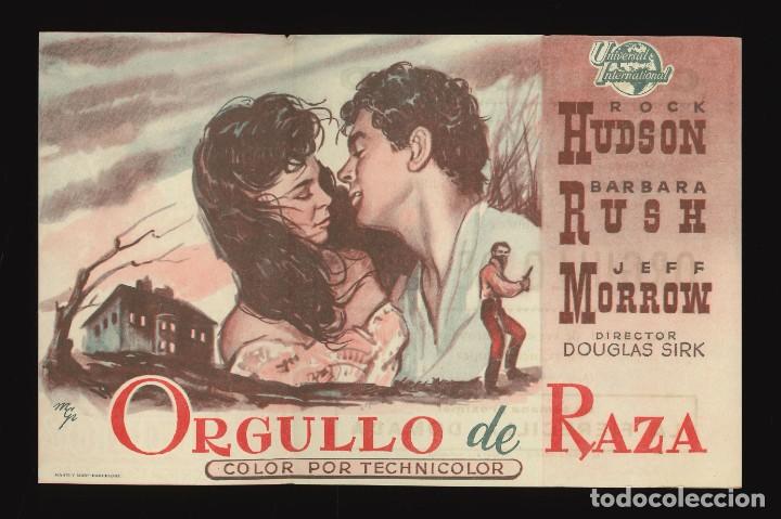 Cine: ORGULLO DE RAZA / PROGRAMA DE CINE DOBLE CON PUBLICIDAD EN TRASERA (AVENTURAS) - Foto 3