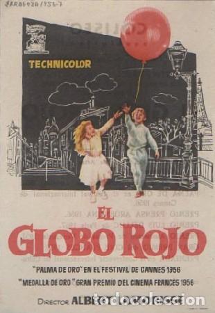 Cine: PROGRAMA DE CINE: EL GLOBO ROJO PC-5844 - Foto 1