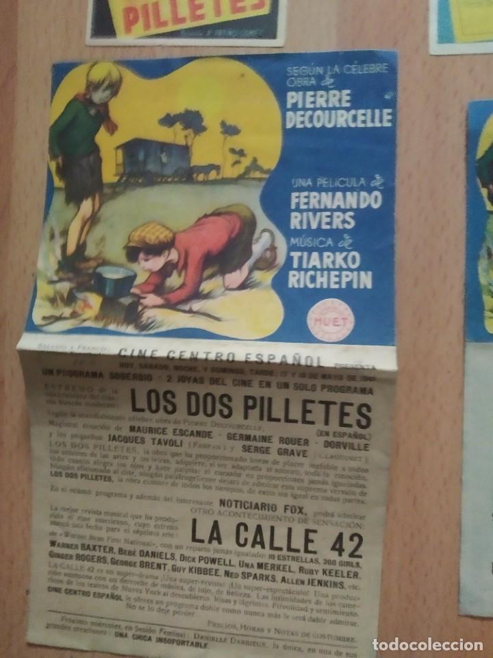 Cine: n&ordm;2-PROGRAMA DE LA PELICULA --LOS DOS PILLETES - Foto 2