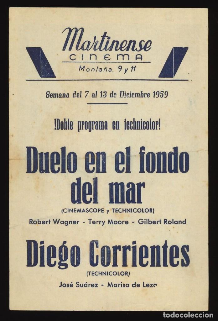 Cine: DIEGO CORRIENTES / PROGRAMA DE CINE CON PUBLICIDAD EN TRASERA (AVENTURAS) - Foto 2