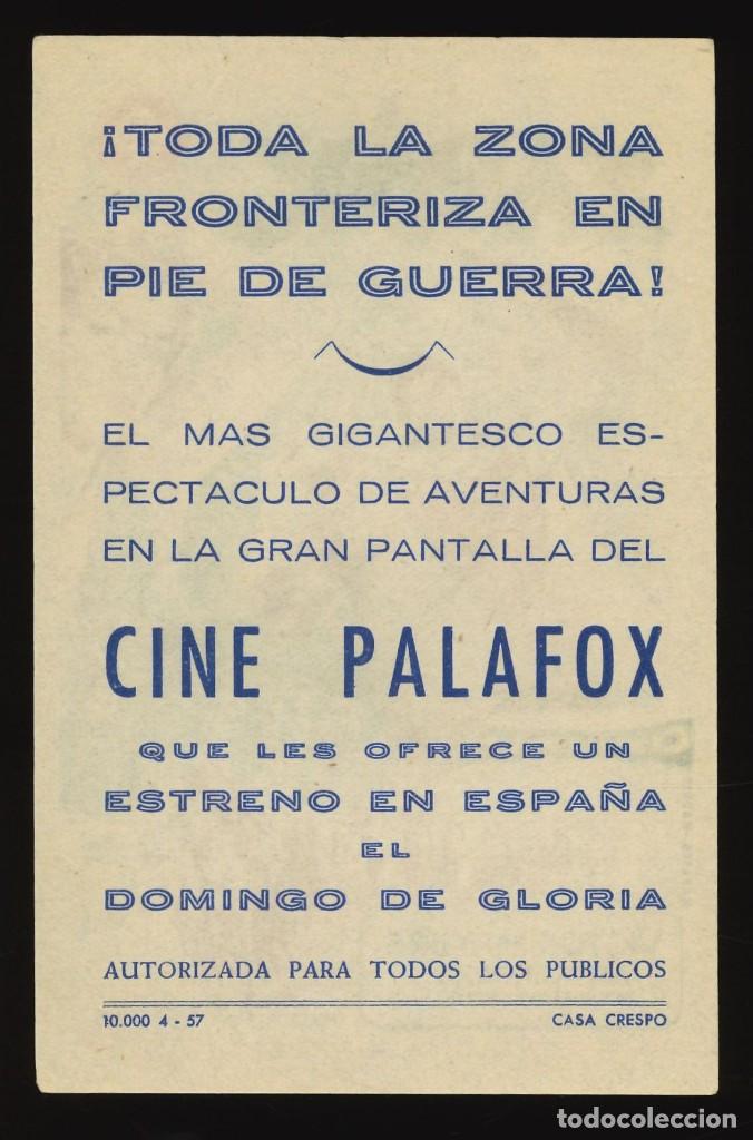 Cine: ZARAK / PROGRAMA DE CINE CON PUBLICIDAD EN TRASERA (AVENTURAS) - Foto 2