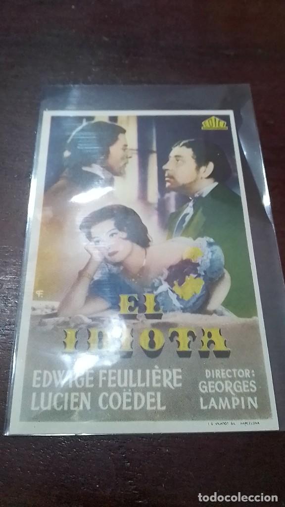 Cine: PROGRAMA O FOLLETO DE MANO DE CINE el idiota - Foto 1