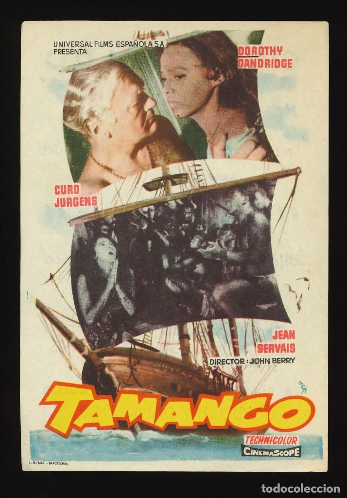 Cine: TAMANGO / PROGRAMA DE CINE CON PUBLICIDAD EN TRASERA (AVENTURAS) - Foto 1