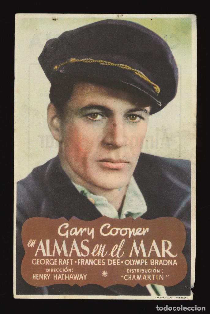 Cine: ALMAS EN EL MAR (VERTICAL) / PROGRAMA DE CINE CON PUBLICIDAD EN TRASERA (AVENTURAS) - Foto 1