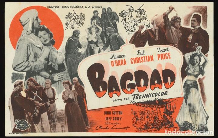 Cine: BAGDAD / PROGRAMA DE CINE CON PUBLICIDAD EN TRASERA (AVENTURAS) - Foto 1