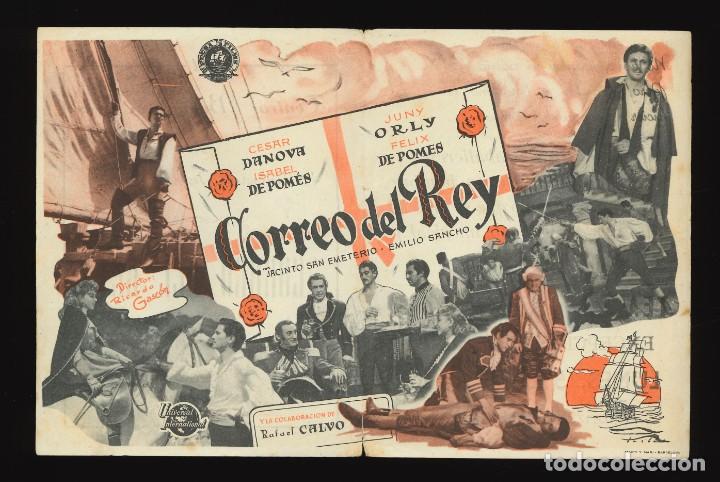Cine: CORREO DEL REY / PROGRAMA DE CINE CON PUBLICIDAD EN TRASERA (AVENTURAS) - Foto 1
