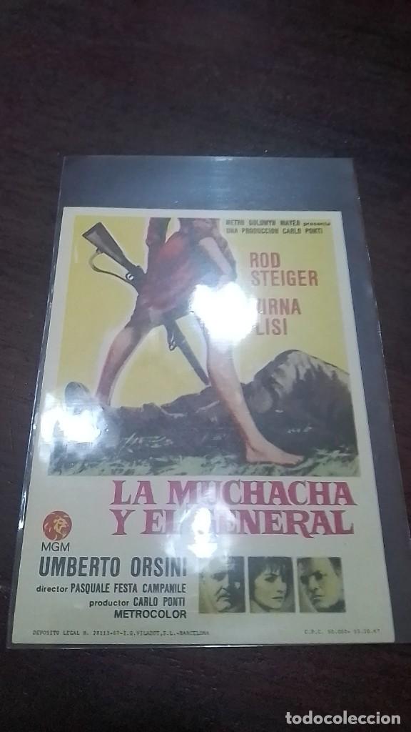 Cine: PROGRAMA O FOLLETO DE MANO DE CINE la muchacha y el general - Foto 1