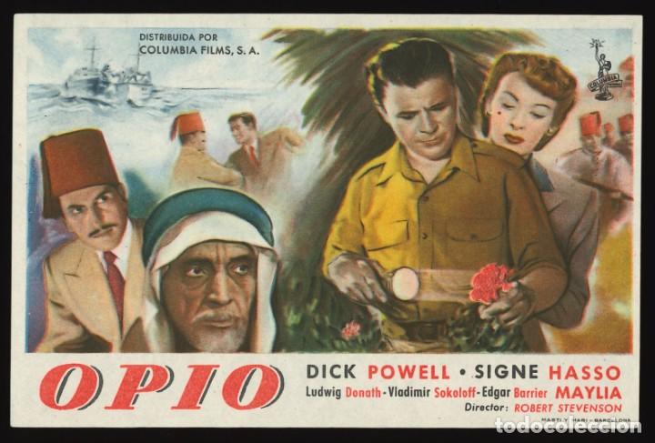 Cine: OPIO (MODELO B) / PROGRAMA DE CINE SIN PUBLICIDAD EN TRASERA (AVENTURAS - Foto 1
