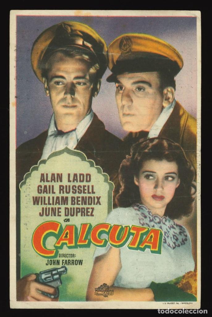 Cine: CALCUTA / PROGRAMA DE CINE CON PUBLICIDAD EN TRASERA (AVENTURAS) - Foto 1