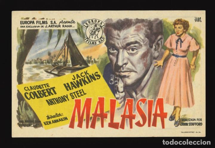 Cine: MALASIA / PROGRAMA DE CINE CON PUBLICIDAD EN TRASERA (AVENTURAS) - Foto 1