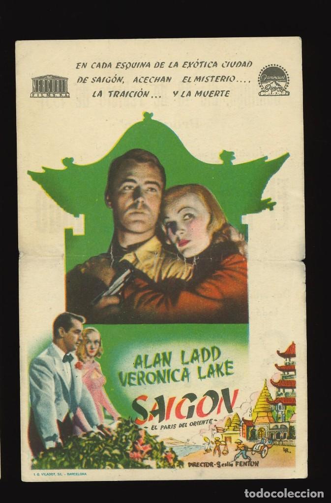 Cine: SAIG&Oacute;N / PROGRAMA DE CINE CON PUBLICIDAD EN TRASERA (AVENTURAS) - Foto 1