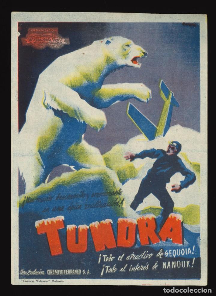 Cine: TUNDRA / PROGRAMA DE CINE CON PUBLICIDAD EN TRASERA (AVENTURAS) - Foto 1