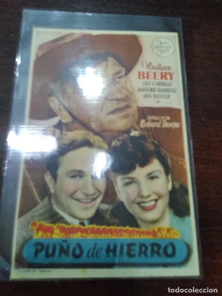 Cine: PROGRAMA O FOLLETO DE MANO DE CINE pu&ntilde;o de hierro - Foto 1