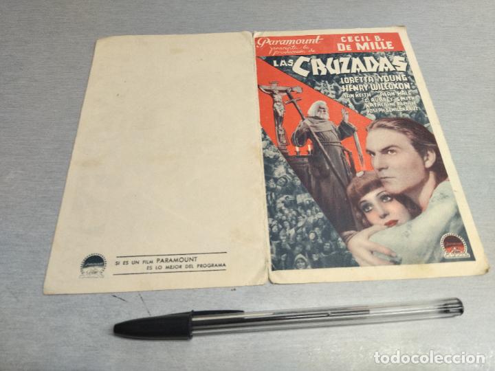  Flyers Publicitaires de films Anciens: FOLLETO LAS CRUZADAS / CECIL B. DE MILLE / SIN PUBLICIDAD A&Ntilde;OS 30