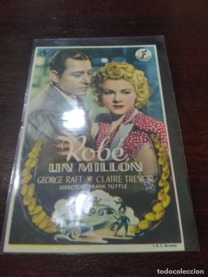Cine: PROGRAMA O FOLLETO DE MANO DE CINE rob&eacute; un mill&oacute;n - Foto 1