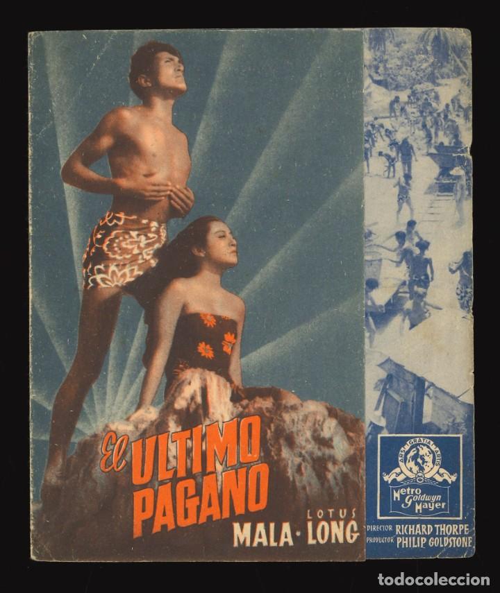  Flyers Publicitaires de films Anciens: EL &Uacute;LTIMO PAGANO / PROGRAMA DE CINE DOBLE CON PUBLICIDAD EN TRASERA (AVENTURAS)