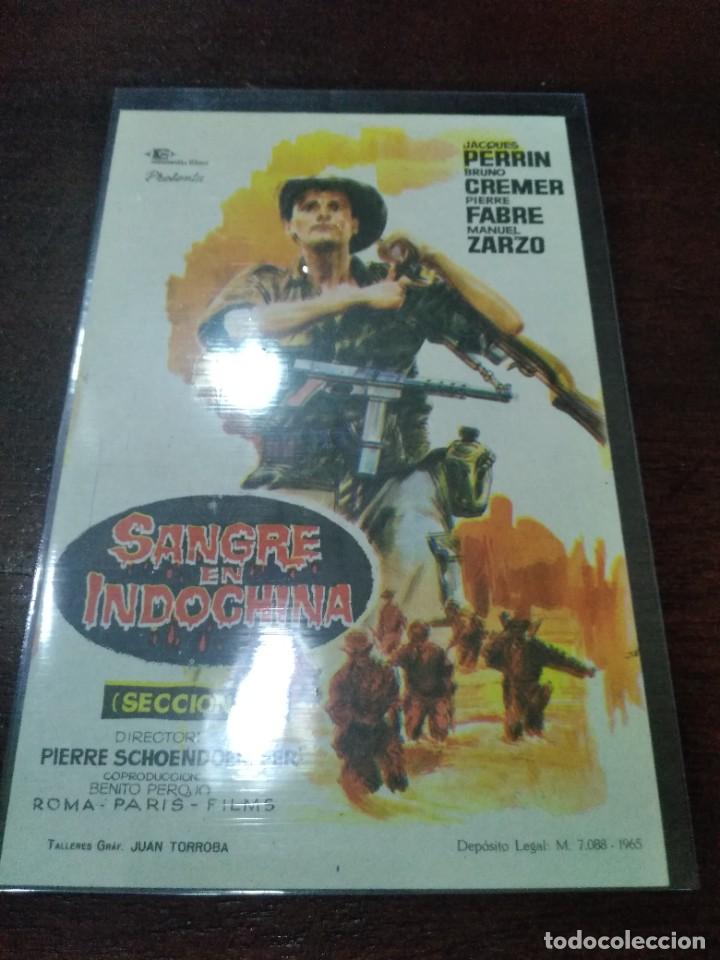 Cine: PROGRAMA O FOLLETO DE MANO DE CINE sangre en indochina - Foto 1