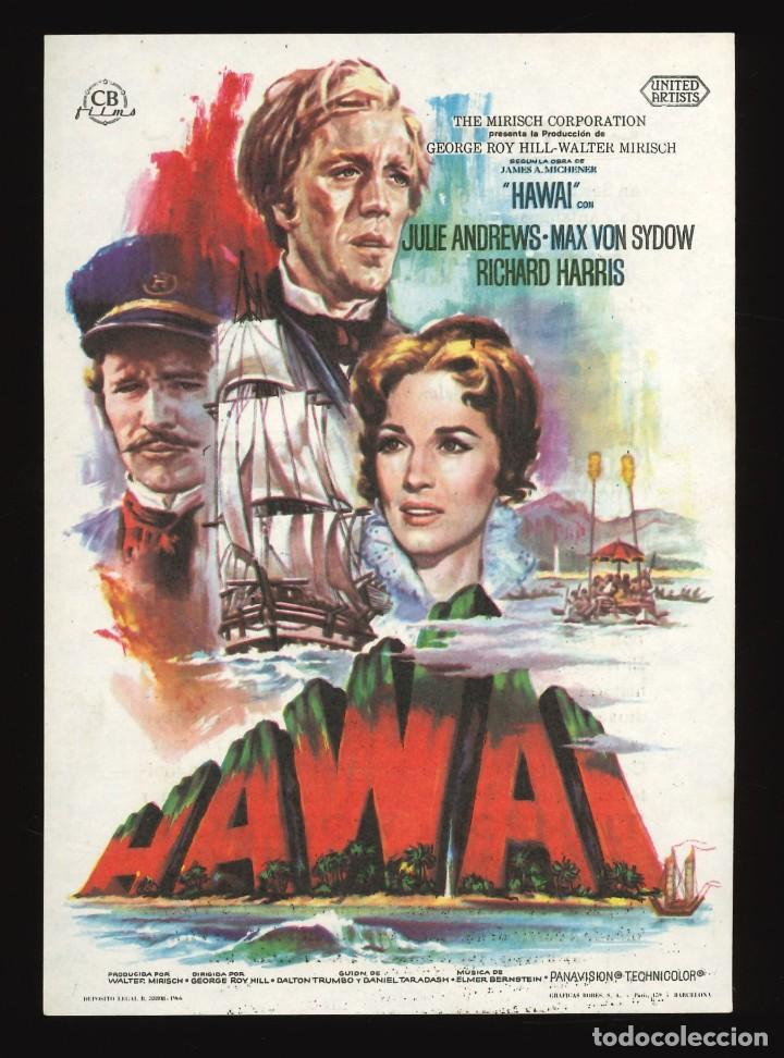 Cine: HAWAI / PROGRAMA DE CINE CON PUBLICIDAD EN TRASERA (AVENTURAS) - Foto 1