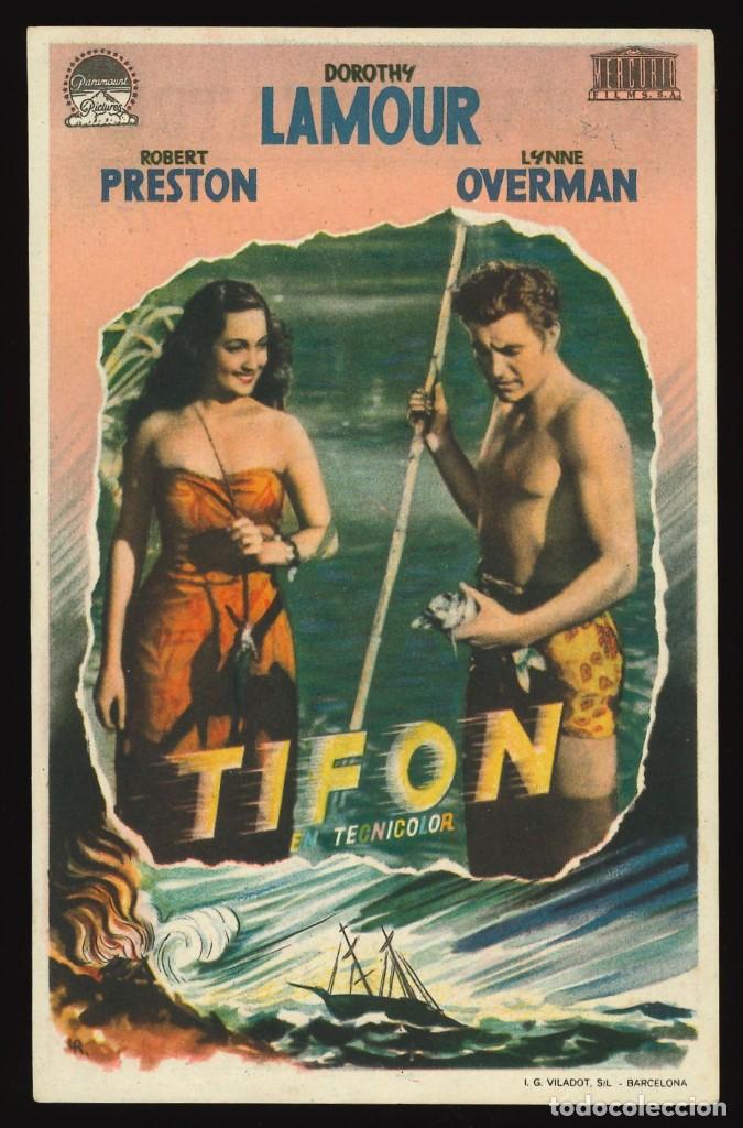 Cine: TIF&Oacute;N / PROGRAMA DE CINE CON PUBLICIDAD EN TRASERA (AVENTURAS) - Foto 1