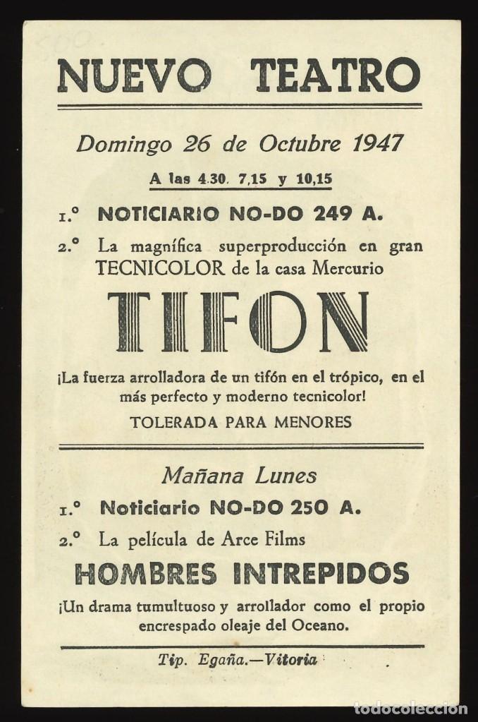Cine: TIF&Oacute;N / PROGRAMA DE CINE CON PUBLICIDAD EN TRASERA (AVENTURAS) - Foto 2