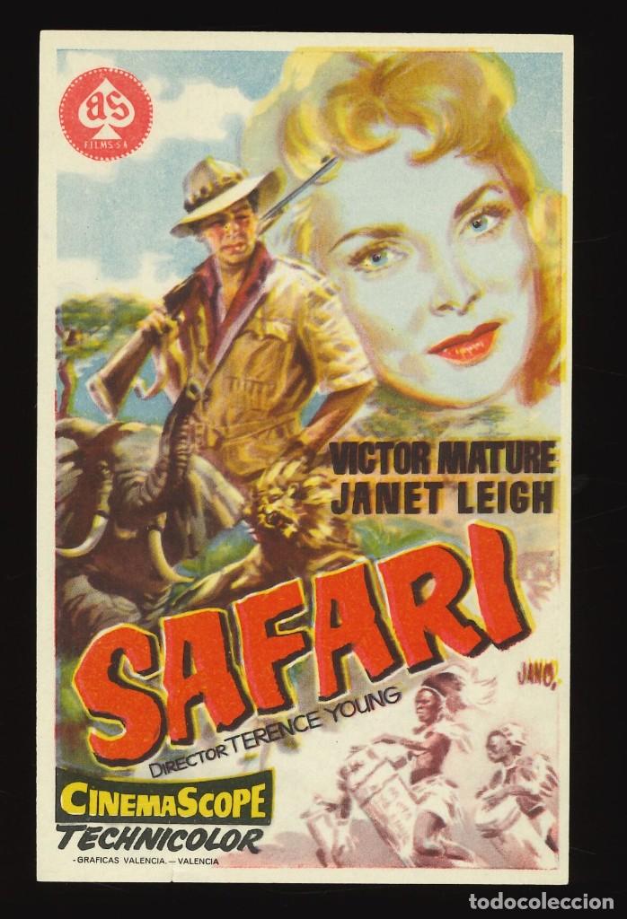 Cine: SAFARI / PROGRAMA DE CINE SIN PUBLICIDAD EN TRASERA (AVENTURAS) - Foto 1